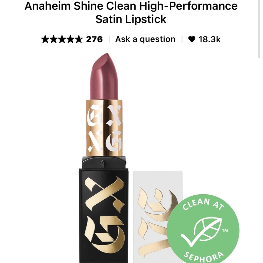 🍒4/$25🍒 GXVE Anaheim Shine Lipstick - Stomp Box - Sample